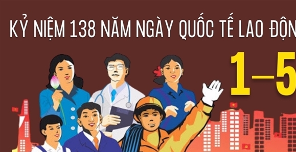 Kỷ niệm 138 năm Ngày Quốc tế Lao động 1-5